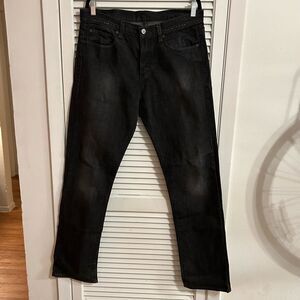 Ksubi Men’s Straight-Leg Dee Dee Jeans in Pre-Loved Black, Size 34